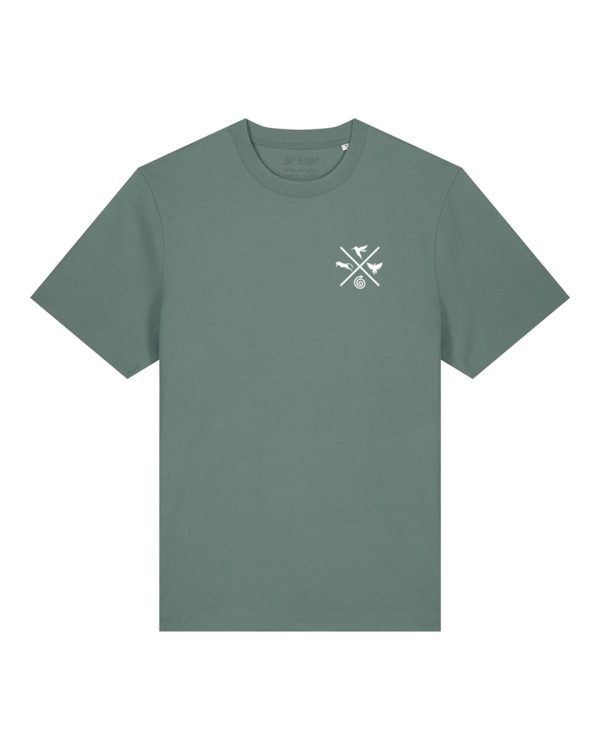 Medicine Wheel Moss Green Organic Cotton Tshirt